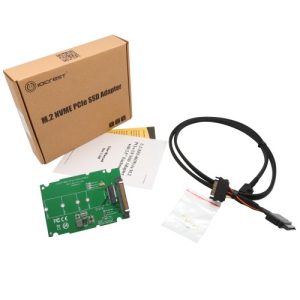 M.2 PCIe I/F NVMe SSD to U.2 (SFF-8639) 2.5-Inch SSD Adapter with Cable - SI-ADA40123