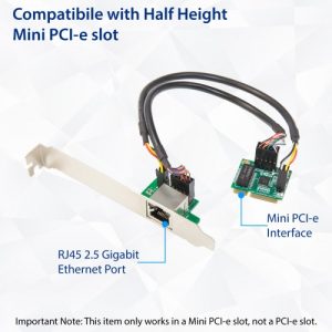 2.5 Gigabit Ethernet Mini PCI-e  Network Interface Card