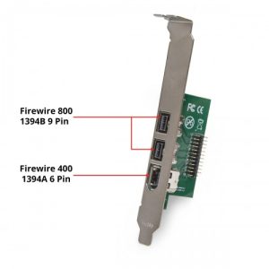 FireWire 800 IEEE1394b 2 Port and 400 IEEE1394a 1 Port to Mini PCIe Controller Card - SI-MPE30018