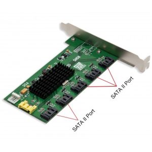 PCI Mount 5 Port SATA II Port Multiplier Card - SI-PCI40074