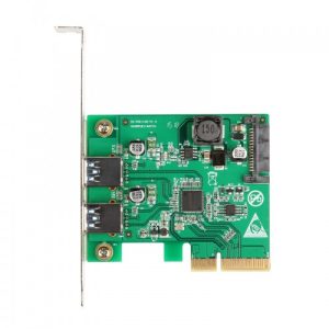 2 Port USB 3.1 Type A PCI-e 2.0 x4 Controller Card - SI-PEX20174