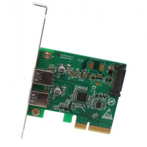 2 Port USB 3.1 Type A 10Gbps PCI-e x4 Card - SI-PEX20208