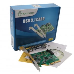 2 Port USB 3.1 Type A 10Gbps PCI-e x4 Card - SI-PEX20208