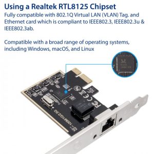 2.5 Gigabit Ethernet PCI-e x1 Network Card - SI-PEX24059