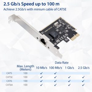 2.5 Gigabit Ethernet PCI-e x1 Network Card - SI-PEX24059