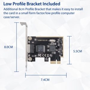 2.5 Gigabit Ethernet PCI-e x1 Network Card - SI-PEX24059