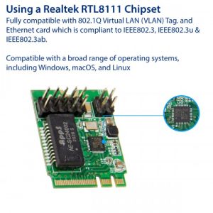 Single Port Gigabit Ethernet M.2 A+E Key NIC Modules - SI-PEX24071