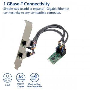 Dual Port Gigabit Ethernet M.2 (B & M-Key) Modules PCIe interface