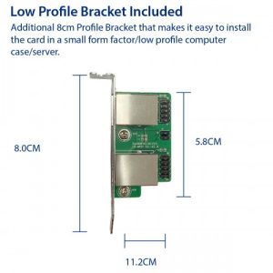 Dual Port Gigabit Ethernet M.2 (B & M-Key) Modules PCIe interface