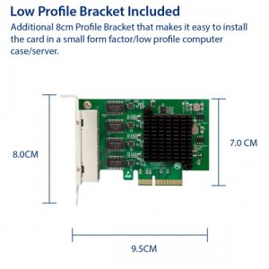 Quad Gigabit PCI-e x4 Ethernet Network Card