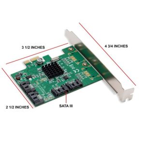 4 Port SATA III NON-RAID PCI-e 2.0 x1 Card - SI-PEX40064