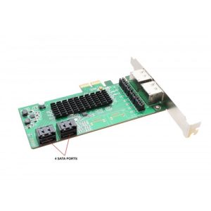 4 Port SATA III or 4 Port eSATA III PCI-e 1.0 x2 Card - SI-PEX40072