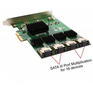 16 Port SATA PCI-e 2.0 x4 Card - SI-PEX40097