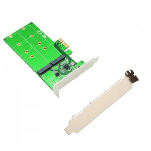 2 Port M.2 B-Key SATA Base to PCI-e x1 Adapter - SI-PEX40115