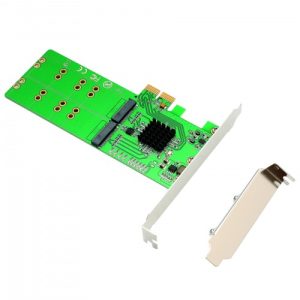 4 Port M.2 B-Key SATA Based SSD PCI-e x2 Adapter Card - SI-PEX40116