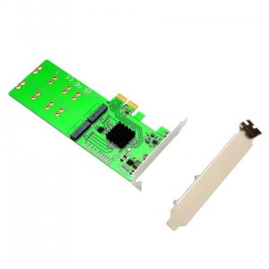 4 Port M.2 B-Key SATA Based SSD PCI-e x2 Adapter Card - SI-PEX40116