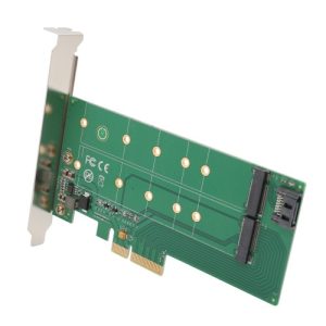 1 M.2 B-Key to SATA Pass Through and M.2 M-Key PCI-e x4 Convertor Card - SI-PEX40117