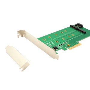 1 M.2 B-Key to SATA Pass Through and M.2 M-Key PCI-e x4 Convertor Card - SI-PEX40117