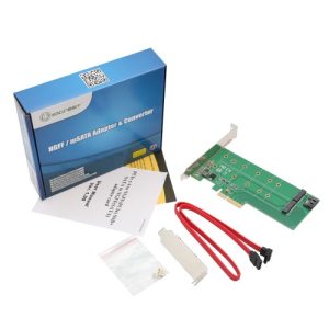 1 M.2 B-Key to SATA Pass Through and M.2 M-Key PCI-e x4 Convertor Card - SI-PEX40117