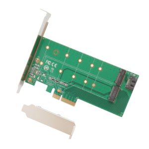 1 M.2 B-Key to SATA Pass Through and M.2 M-Key PCI-e x4 Convertor Card - SI-PEX40122