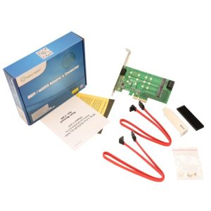 2 Port M.2 B key SATA Port Pass Though / 1 Port M.2 M Key PCI-e x4 Adapter Card - SI-PEX40124