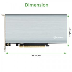 QUAD M.2 NVMe Ports to PCIe 3.0 x16 Interface ( x8 Bandwidth) Bifurcation Riser Controller - SI-PEX40157