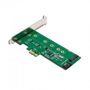 M.2 B-key SSD and SATA III Port HDD PCI-e x1 Card with RAID - SI-PEX50065