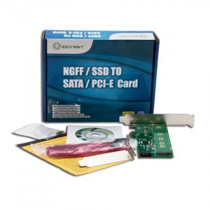 M.2 B-key SSD and SATA III Port HDD PCI-e x1 Card with RAID - SI-PEX50065