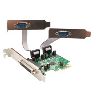 2 Port DB9 Serial and 1 Port DB25 Parallel Printer PCI-Express 2.0 x1 Combo Card - SI-PEX50103