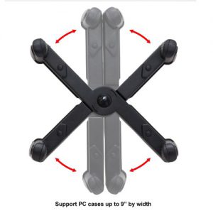 Plastic Stand for ATX Case with Adj. Width with Caster wheels - SY-ACC65029