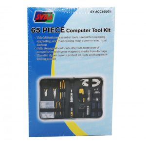 65 Pieces Computer Tool Kit, Slim Zipped Case - SY-ACC65031