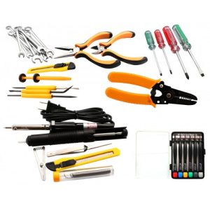 41 Pieces Professional Workstation Repair Tool Kit, PU Carrying Case with Zipper - SY-ACC65054