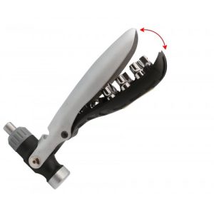 Multi-Function Hand Tools. Serves as Hammer, Ratcheting Screwdriver, Socket Wrench, and Bottle Opener. - SY-ACC65058