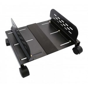 Metal CPU Stand with Adjustable Width and Caster Wheels - SY-ACC65079