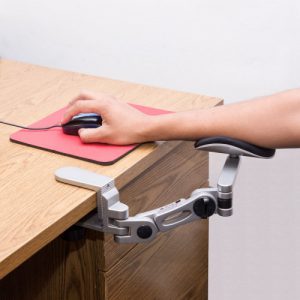 Aluminium Alloy Ergonomic Computer Desk Arm Support Wrist Rest. Tuned Both Horizontal and Vertical Direction - SY-ACC65087