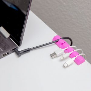 Cable Management Cord Organizer 5 Channel Desk Cable Clips Wire Cord Holder - SY-ACC65095