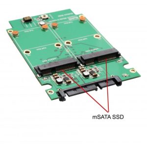 Dual mSATA SSD to SATA III RAID 2.5" Enclosure - SY-ADA40090