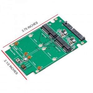 Dual mSATA SSD to SATA III RAID 2.5" Enclosure - SY-ADA40090