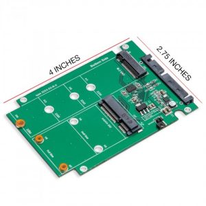 M.2 and mSATA SSD Dual Connector to SATA III 2.5" Enclosure - SY-ADA40093