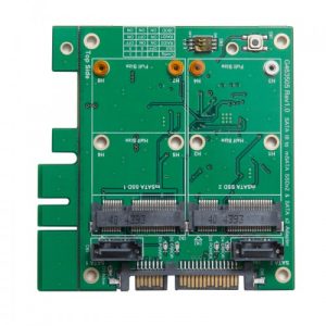 3.5" SATAIII to Dual mSATA RAID Adapter - SY-ADA40101