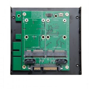 3.5" SATAIII to Dual mSATA RAID Adapter - SY-ADA40101