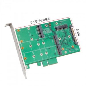 3.5" SATA III to m.2 / mSATA SSD RAID Adapter - SY-ADA40103