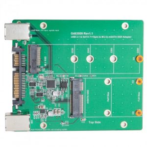 USB 3.1 or SATA III to M.2/mSATA SSD Adapter - SY-ADA50087