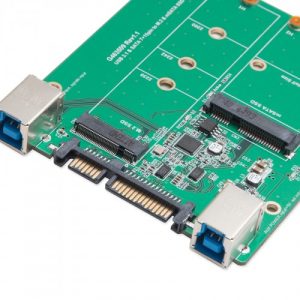 USB 3.1 or SATA III to M.2/mSATA SSD Adapter - SY-ADA50087