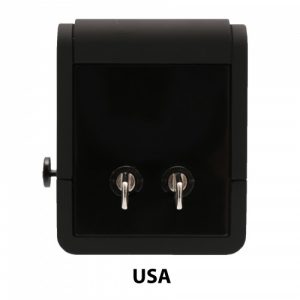 Universal Travel Adapter, International Plug (US / UK / EU / AU) with 2-Port USB Type-A Charging Port, Input: AC100-250V - SY-ADA60013