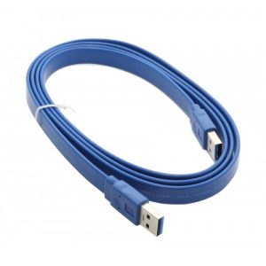 USB 3.0 Flat Cable, 1.5-Meter, Blue Color - SY-CAB20096