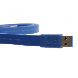 USB 3.0 Flat Cable, 1.5-Meter, Blue Color - SY-CAB20096