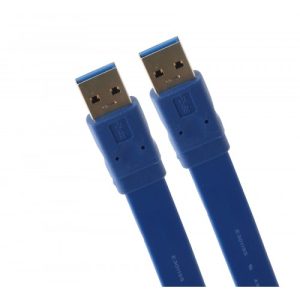 USB 3.0 Flat Cable, 1.5-Meter, Blue Color - SY-CAB20096