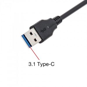 3 ft USB 3.1 Type-C to Type-A Data Cable - SY-CAB20176