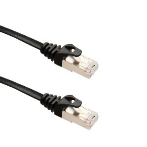 Black 5 Meter CAT7 STP Network Flat Cable - SY-CAB24050